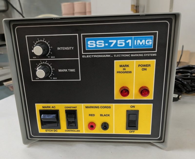 IMG Electromark SS-751 Standard Power Unit - Display panel with mark time and intensity controls, foot control pedal and timer